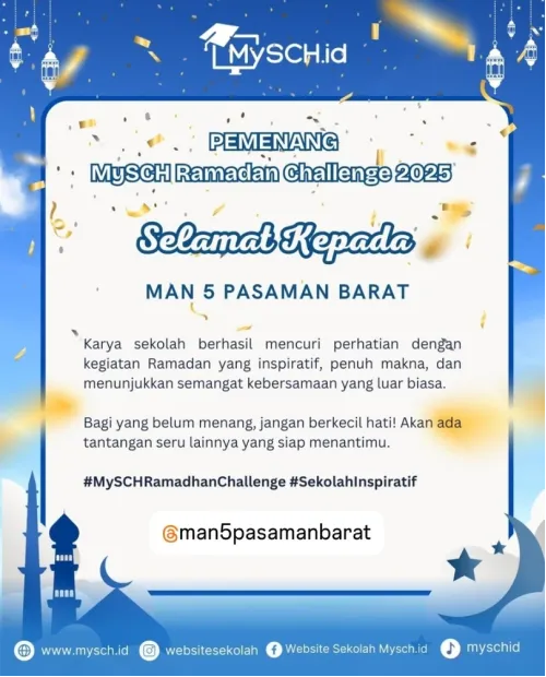 Konten Estafet Ayat MAN 5 Pasaman Barat menangkan MySCH Ramadhan Challenge