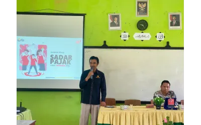 KP2KP Simpang Ampat Gelar Pajak Bertutur 2025 di MAN 5 Pasaman Barat