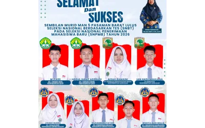 Alhamdulillah, 9 Murid MAN 5 Pasaman Barat Lulu SNBT 2026