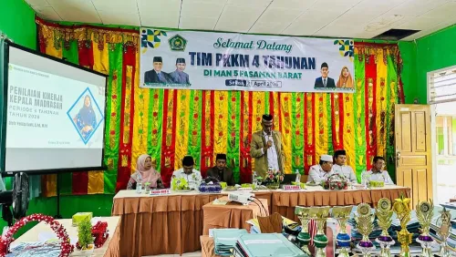 Penilaian Kinerja Kepala Madrasah (PKKM) 4 Tahunan Kepala MAN 5 Pasaman Barat Berjalan Lancar