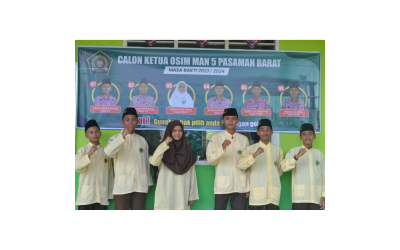 MAN 5 Pasaman Barat Gelar Kampanye Penyampaian Visi Misi Calon Ketua OSIM Masa Bakti 2023/2024