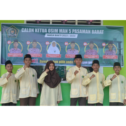 MAN 5 Pasaman Barat Gelar Kampanye Penyampaian Visi Misi Calon Ketua OSIM Masa Bakti 2023/2024