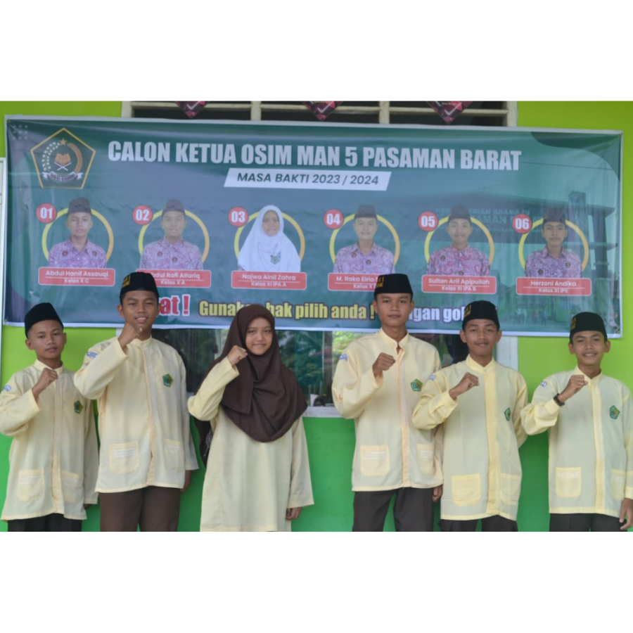 MAN 5 Pasaman Barat Gelar Kampanye Penyampaian Visi Misi Calon Ketua OSIM Masa Bakti 2023/2024