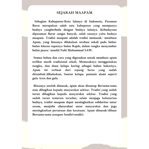 Tradisi Maapam