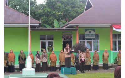 MAN 5 Pasaman Barat Gelar Upacara Peringatan Hari Pramuka ke-64
