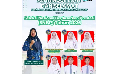 Sembilan Siswa MAN 5 Pasaman Barat Lulus SNBP Tahun 2026