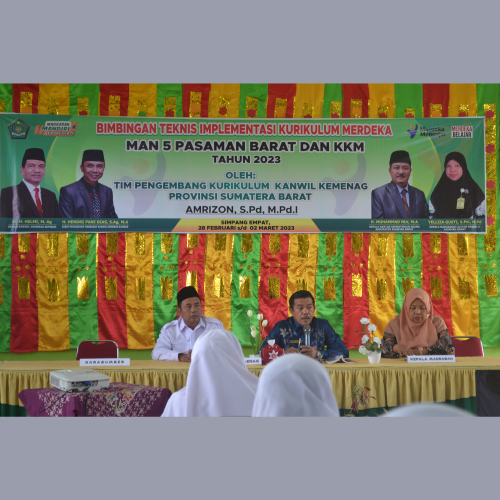 MAN 5 PASAMAN BARAT adakan BIMTEK IKM bersama KKM Tahun 2023