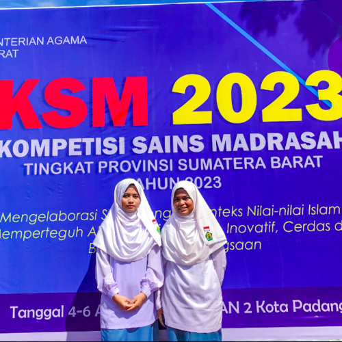 2 siswi MAN 5 Pasaman Barat ikuti KSM Tahun 2023 Tingkat Provinsi